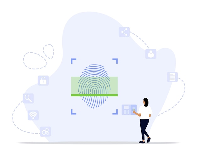 Fingerprint concept illustration