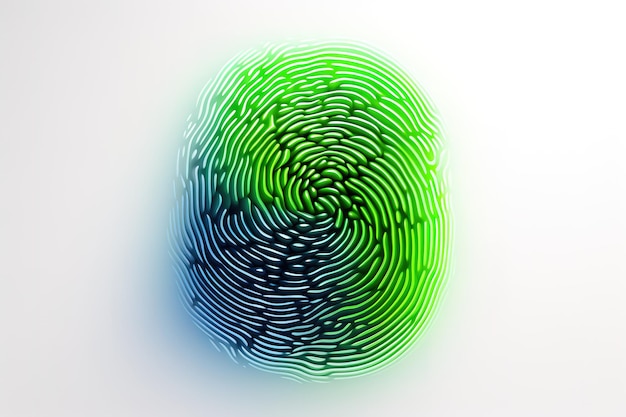 Fingerprint icon app icon Vector illustration