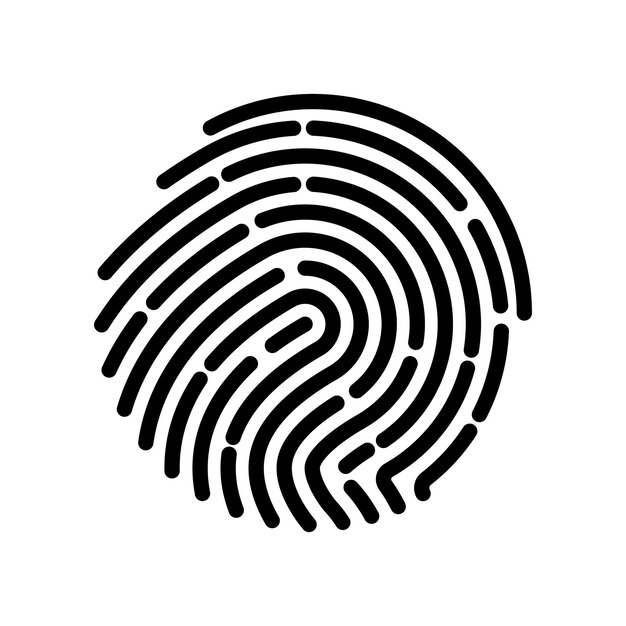 Fingerprint logo vector illustration