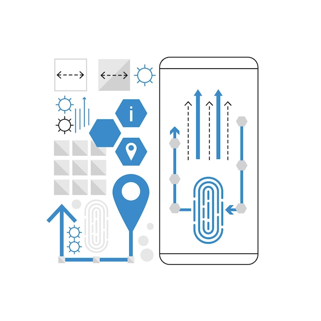 Vector fingerprint padlock technology