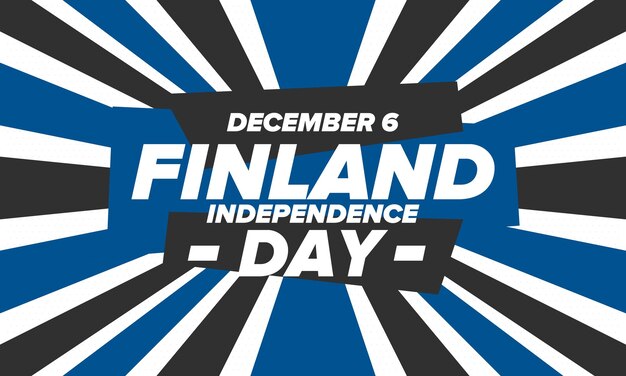 Finland Independence Day Finnish national happy holiday Finland flag Vector art