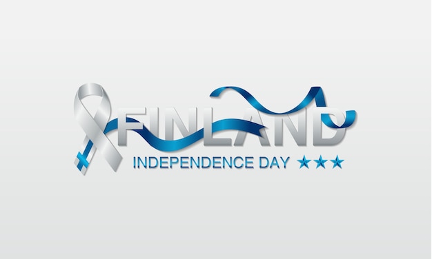 Finland independence day greeting card. 