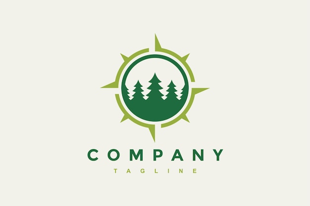 fir tree and compass logo