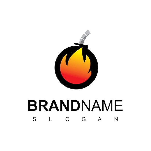 Fire Bomb Logo Design Inspiration