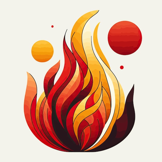 a fire design with the word fire on it