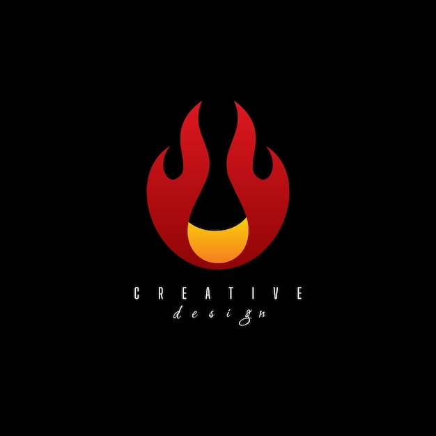 Fire flame logo design. Fire flame icon Fire symbols. Vector illustration