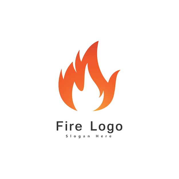 Fire Flame Logo design vector template drop silhouette. Creative Droplet Burn Elegant Bonfire Logotype Fire Logo concept icon.