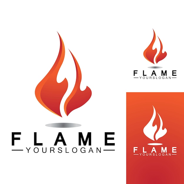 Fire Flame Logo design vector template