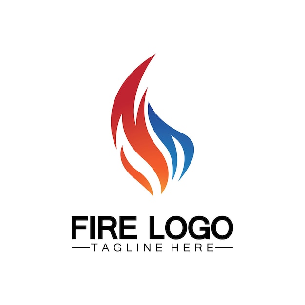 Fire Flame Logo design vector template