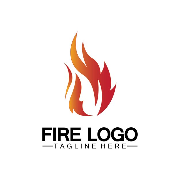 Fire Flame Logo design vector template