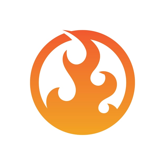 Fire flame logo and symbol vector