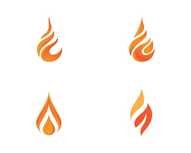 Fire flame Logo Template vector