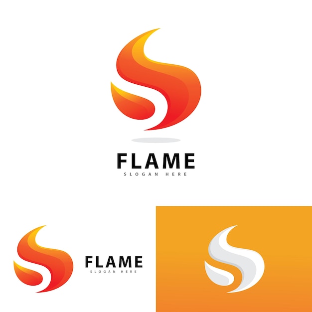 Fire flame vector illustration design template