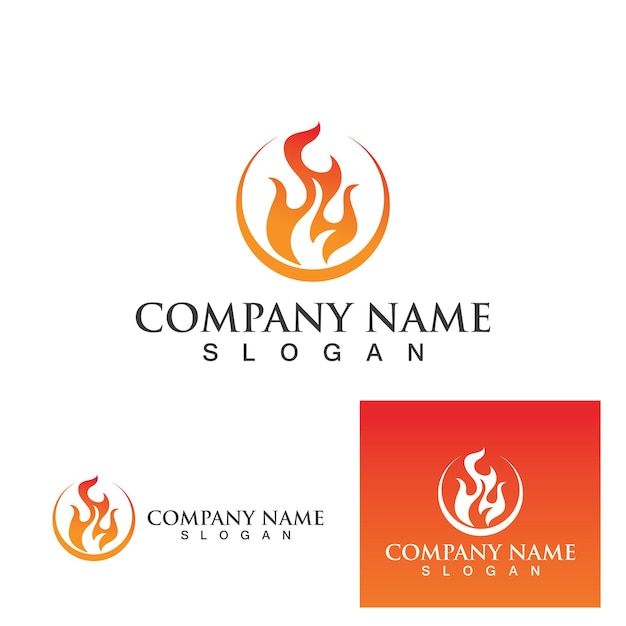 Fire flame vector illustration design template