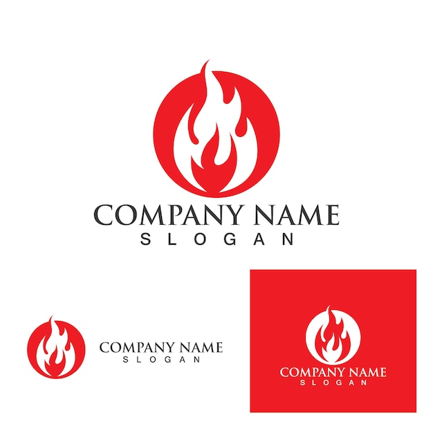 Fire flame vector illustration design template