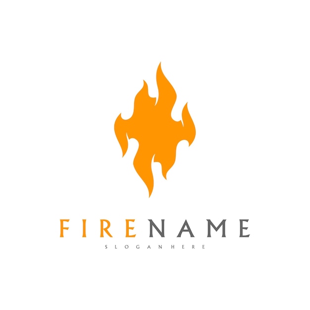 Fire flames fire Logo design inspiration vector icons