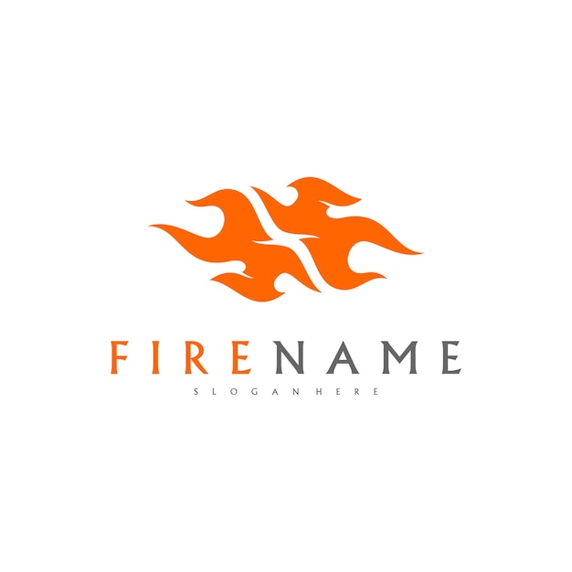 Fire flames fire Logo design inspiration vector icons