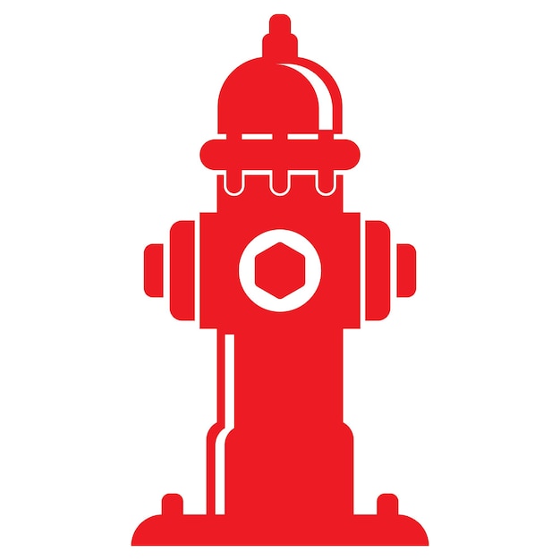 Fire hydrant symbol icon logo vector illustration design template