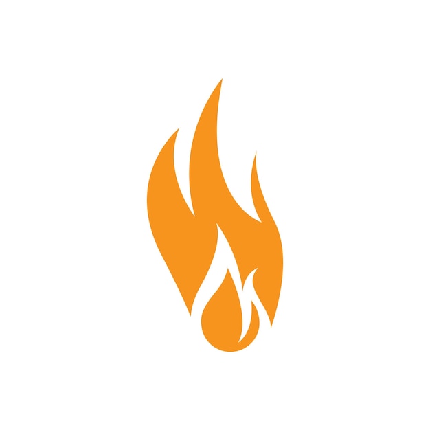 Fire logo design illustration and fire symbol