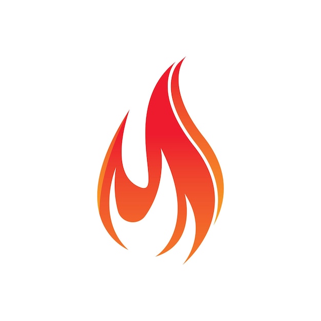 Fire logo design illustration and fire symbol