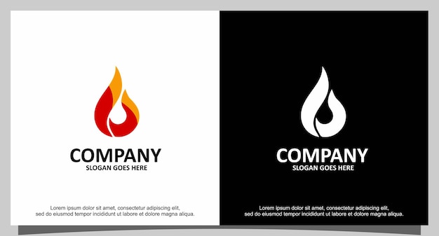 Fire logo illustration vector design