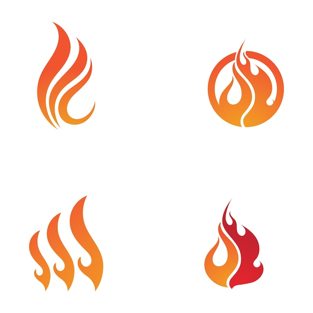 Fire Logo Template  Flame Clipart  Symbol  Icon Vector