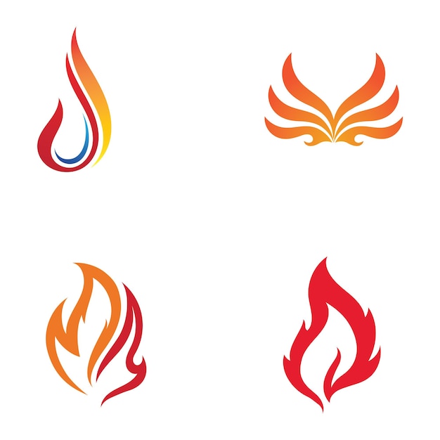 Fire Logo Template  Flame Clipart  Symbol  Icon Vector