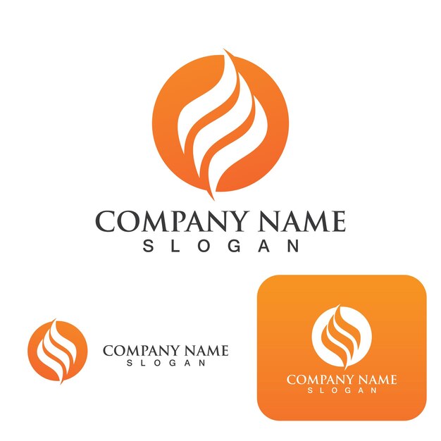 Fire Logo Template Flame Clipart Symbol Icon Vector