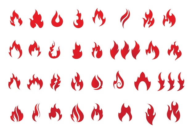 Fire Logo vector illustration design template