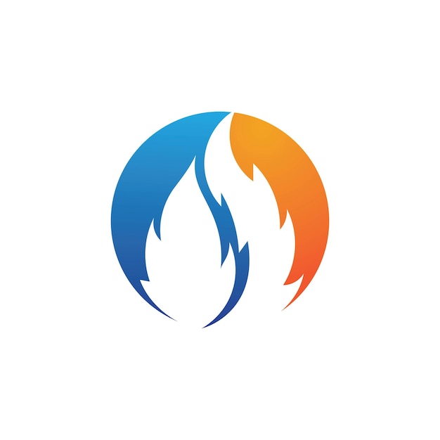 Fire logo vector illustration design