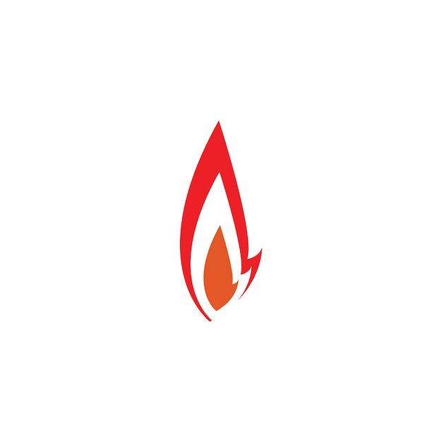 Fire logo vector template design vector