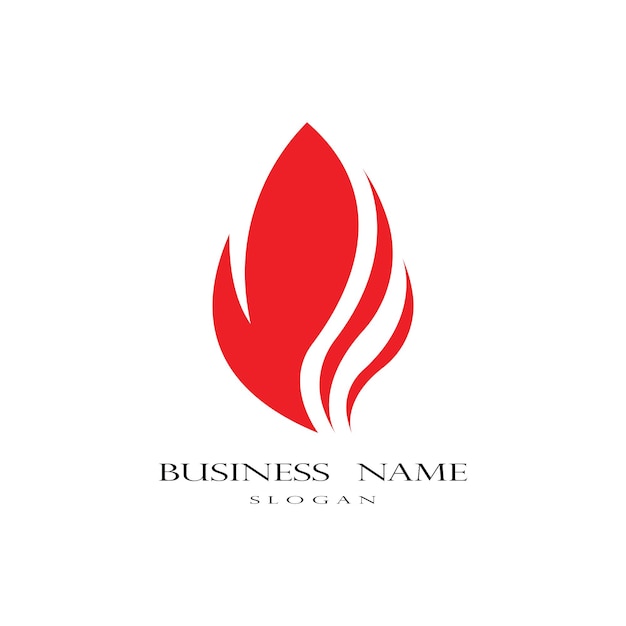 Fire logo vector template