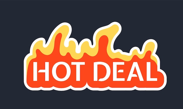 Fire sale label vector concept