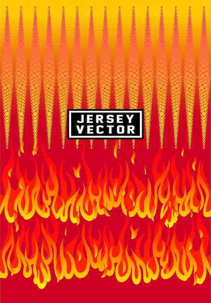 fire Seamless pattern for sublimation sport jersey