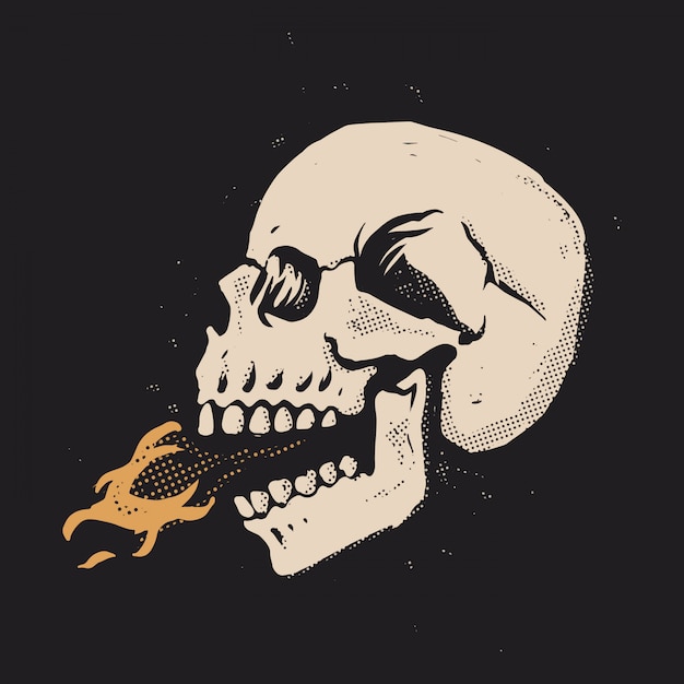 fire skull