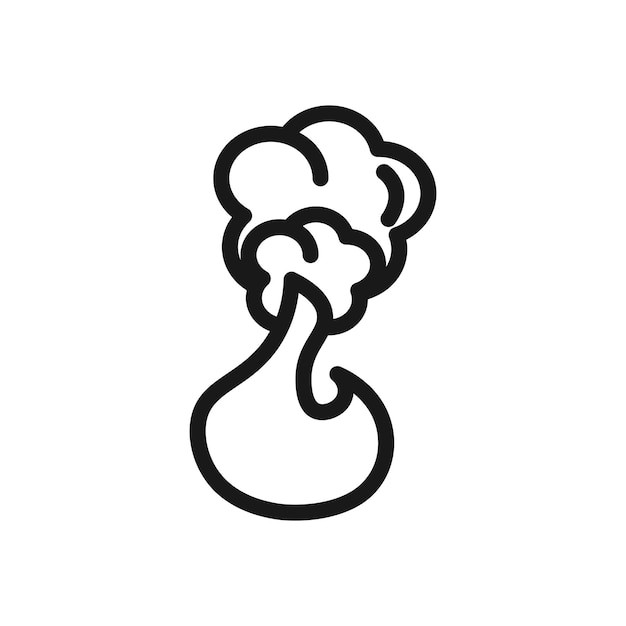 Fire smoke icon