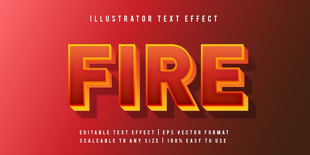 Fire Text Style Font Effect