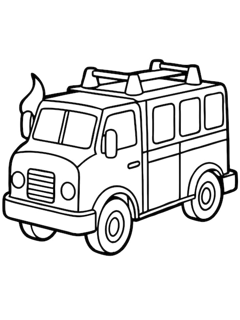 Fire Truck Coloring Book Exciting and Detailed Designs for Young Heroes