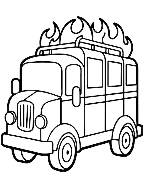 Fire Truck Coloring Book Exciting and Detailed Designs for Young Heroes