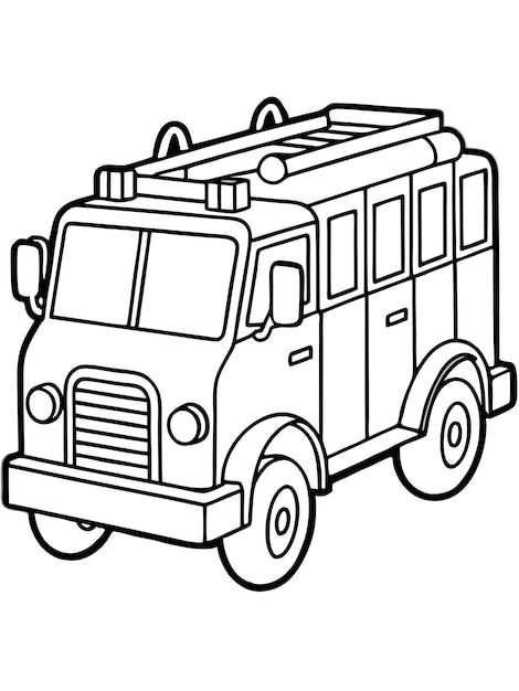 Fire Truck Coloring Book Exciting and Detailed Designs for Young Heroes