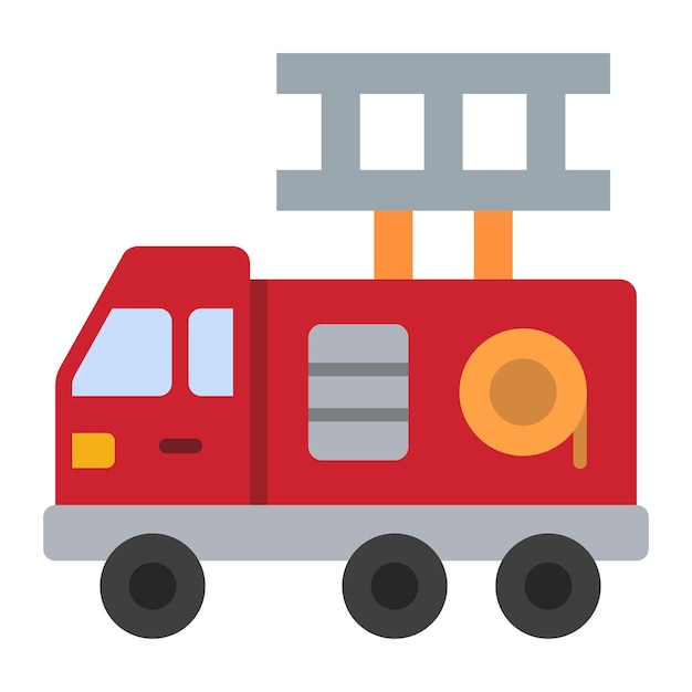 Vector fire truck icon