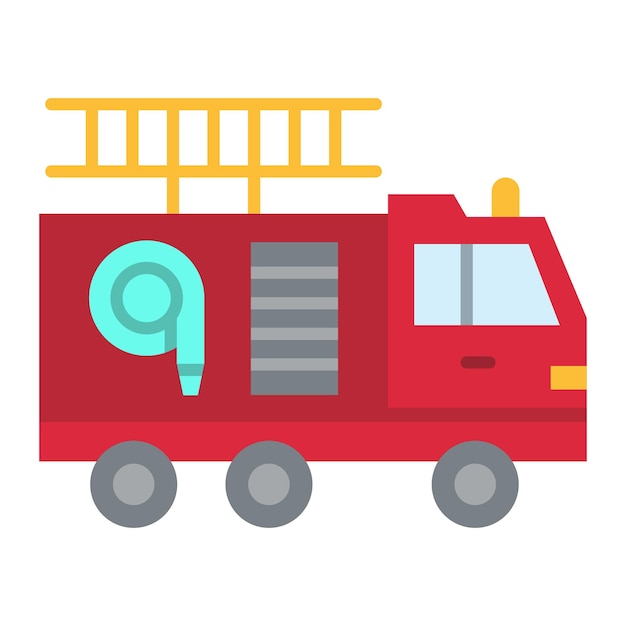 Vector fire truck icon