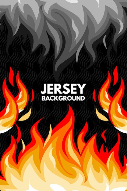 FIRE VECTOR JERSEY DESIGN READY TO PRINT