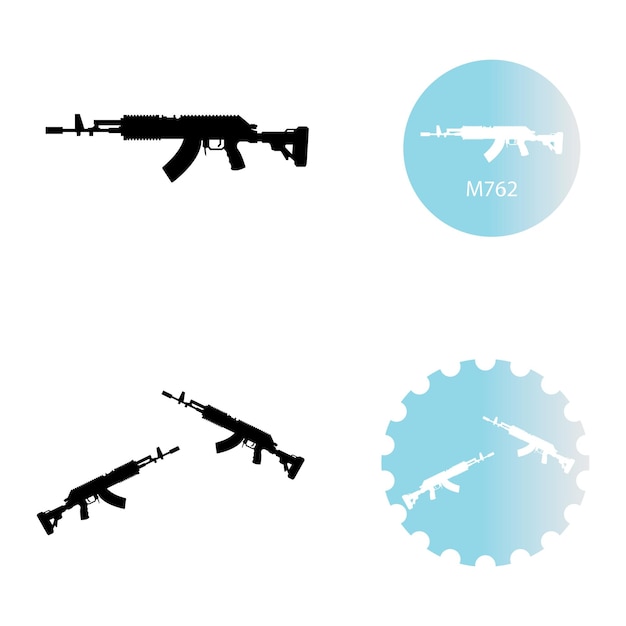 Firearms icon vector template illustration logo design