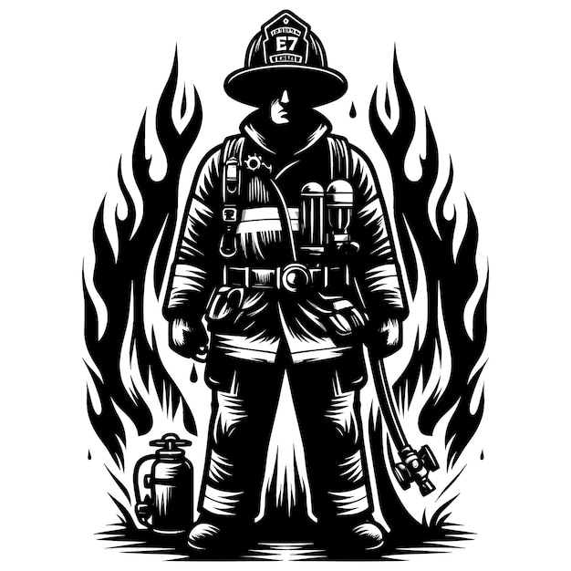 Firefighter Svg FileFire Fighter Cricut amp Silhouette fileFirst Responder svgGift For Father Fire