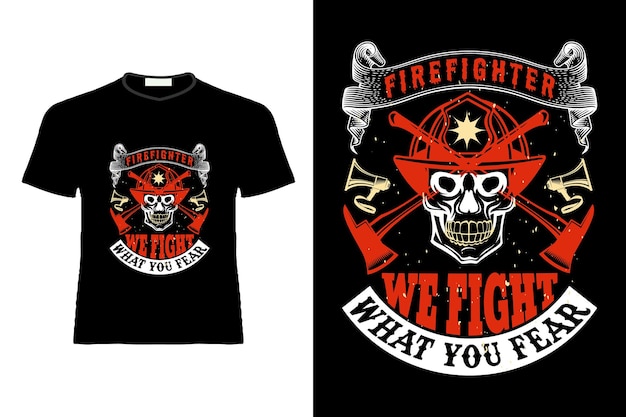 Firefighter tshirt design