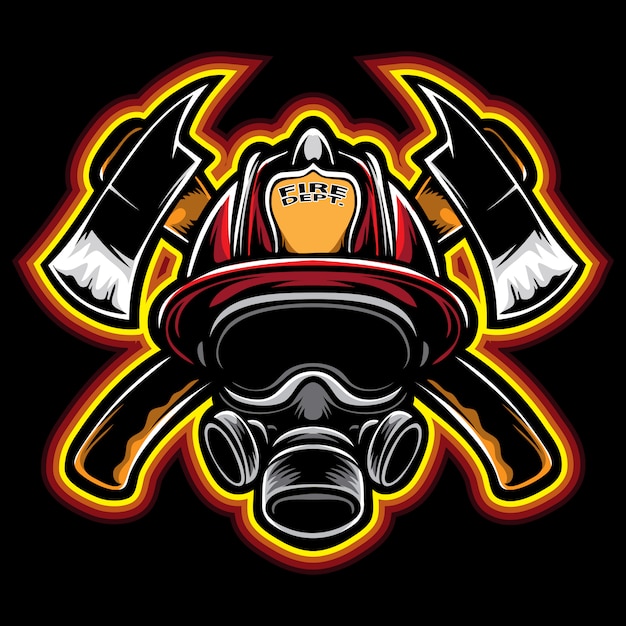 Firefighter vector