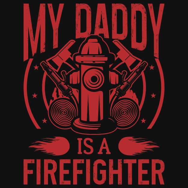 Firefighters tshirt design