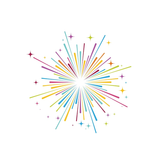 Firework vector icon illustration