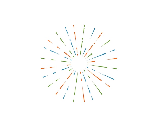 Firework vector illustration icon design